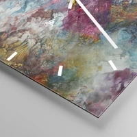 Clock face with lines