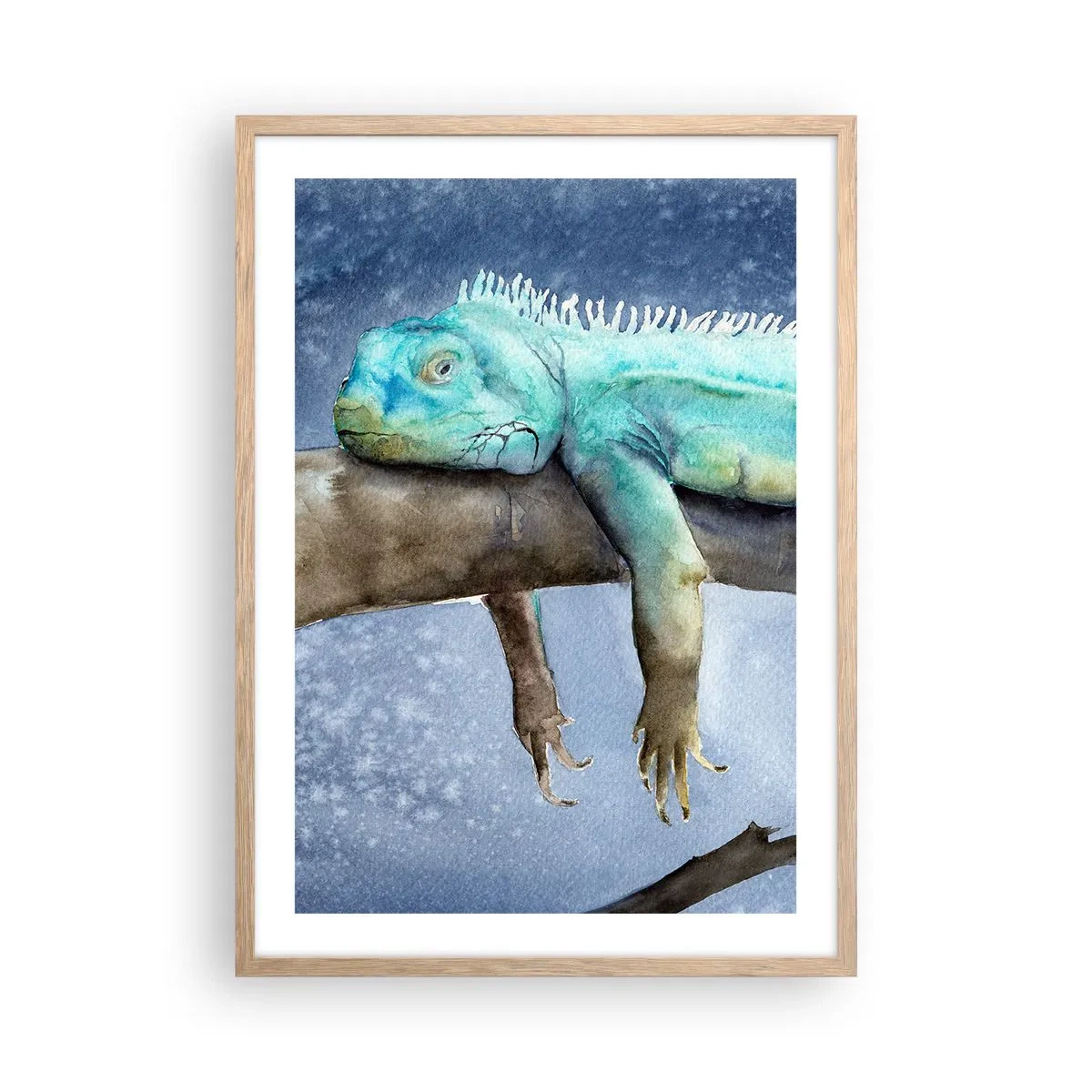 Poster in light oak frame - It Feels Good - 50x70 cm
