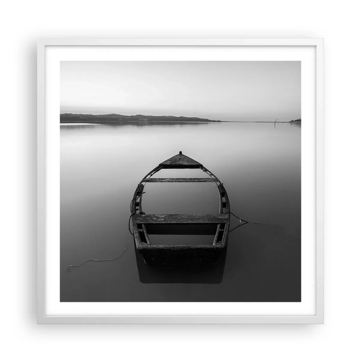 Poster in white frmae - Longing and Melancholy - 60x60 cm