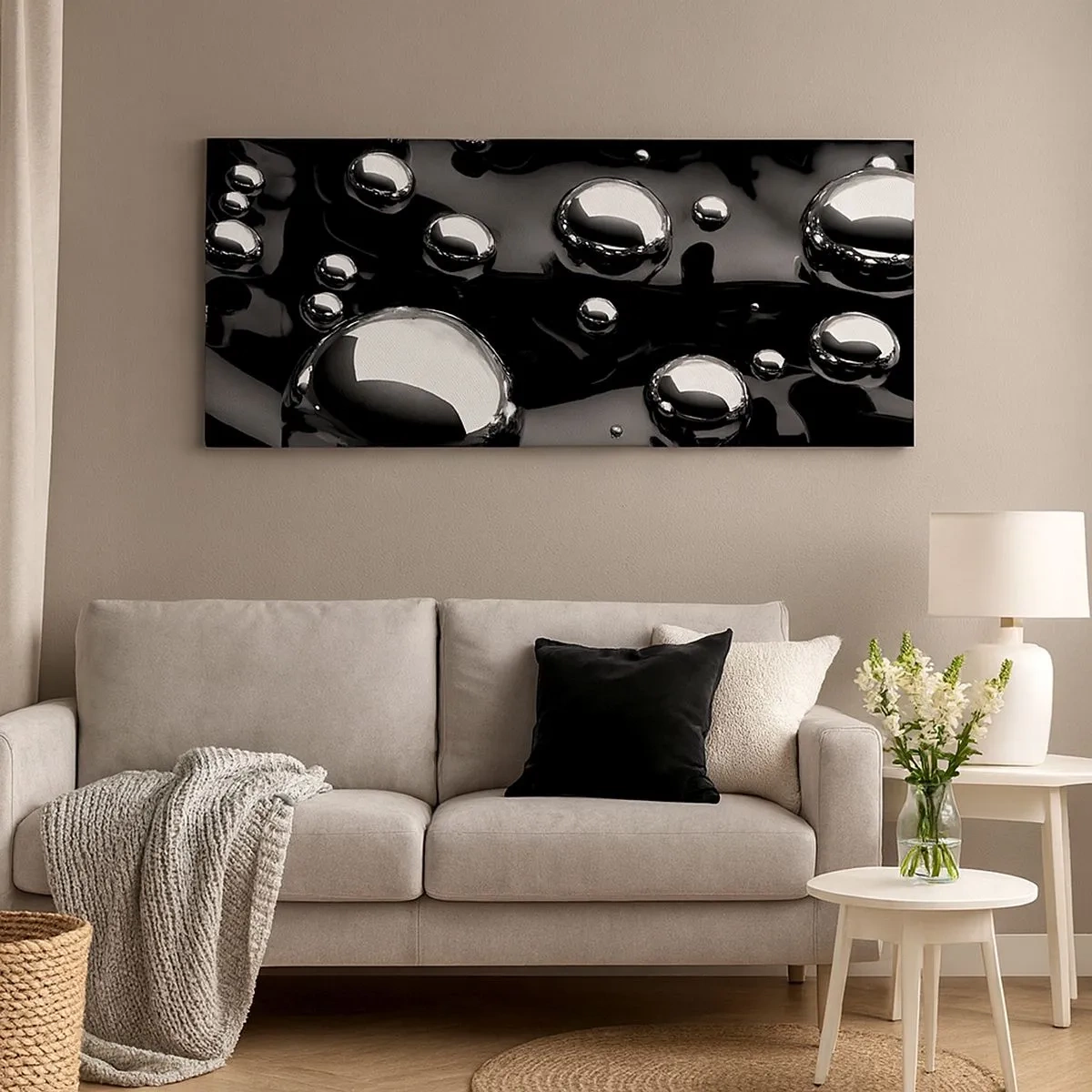 Canvas picture - From Black Depths - 100x40 cm