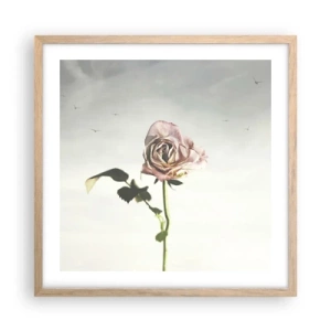 Poster in light oak frame - Welcoming of Spring - 50x50 cm