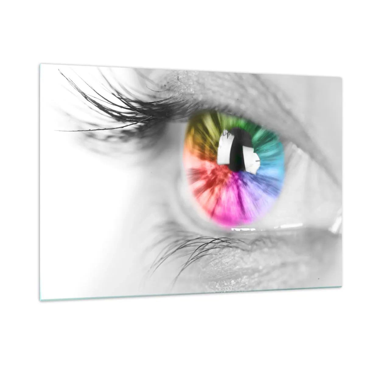 Glass picture - See the World through Coloured Glasses - 120x80 cm