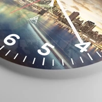 Clock face with numbers