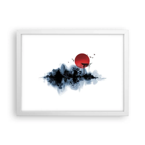 Poster in white frmae - Japanese View - 40x30 cm