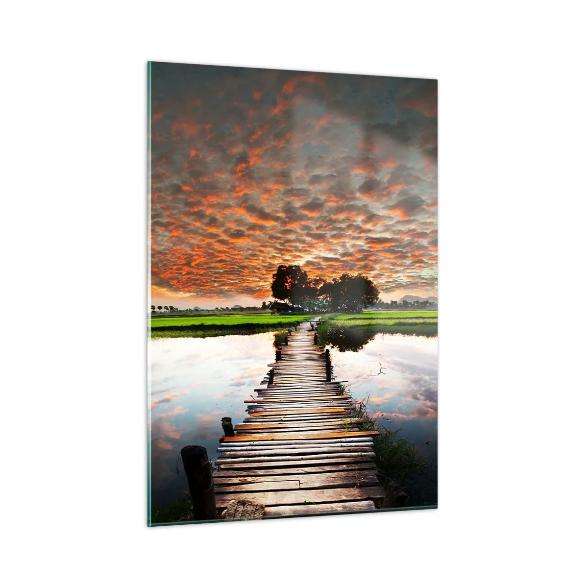 Glass picture - Spread Your Arms and Breathe - 50x70 cm