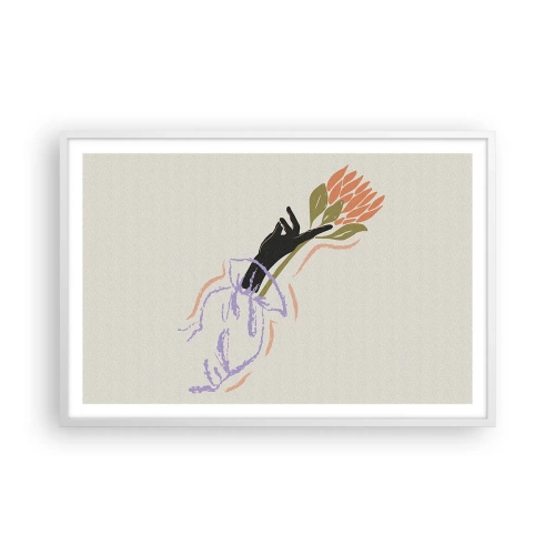 Poster in white frmae - Sister Touch - 91x61 cm