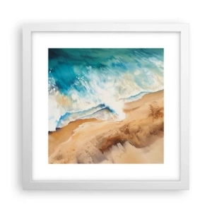 Poster in white frmae - Returning Wave - 30x30 cm