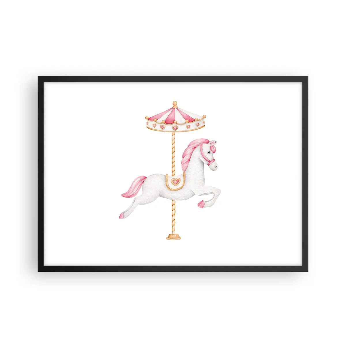Poster in black frame - Off the Hoofs - 70x50 cm