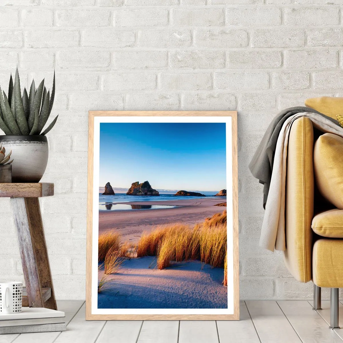 Poster in light oak frame - For Peace Seekers - 40x50 cm