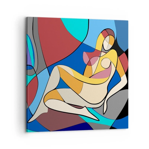 Canvas picture - Cubist Nude - 60x60 cm