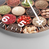 Clock face with numbers