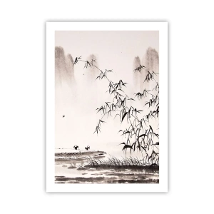 Poster - Quiet As a Rice Field - 50x70 cm
