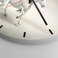 Clock face with lines