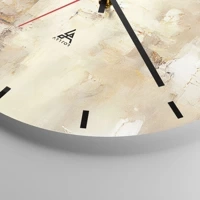 Clock face with lines
