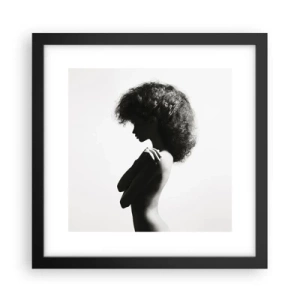 Poster in black frame - Like a Flower on a Thin Stem - 30x30 cm