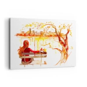 Canvas picture - Moment of Reflection - 120x80 cm