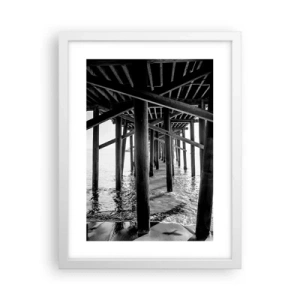 Poster in white frmae - Beach Hideout - 30x40 cm