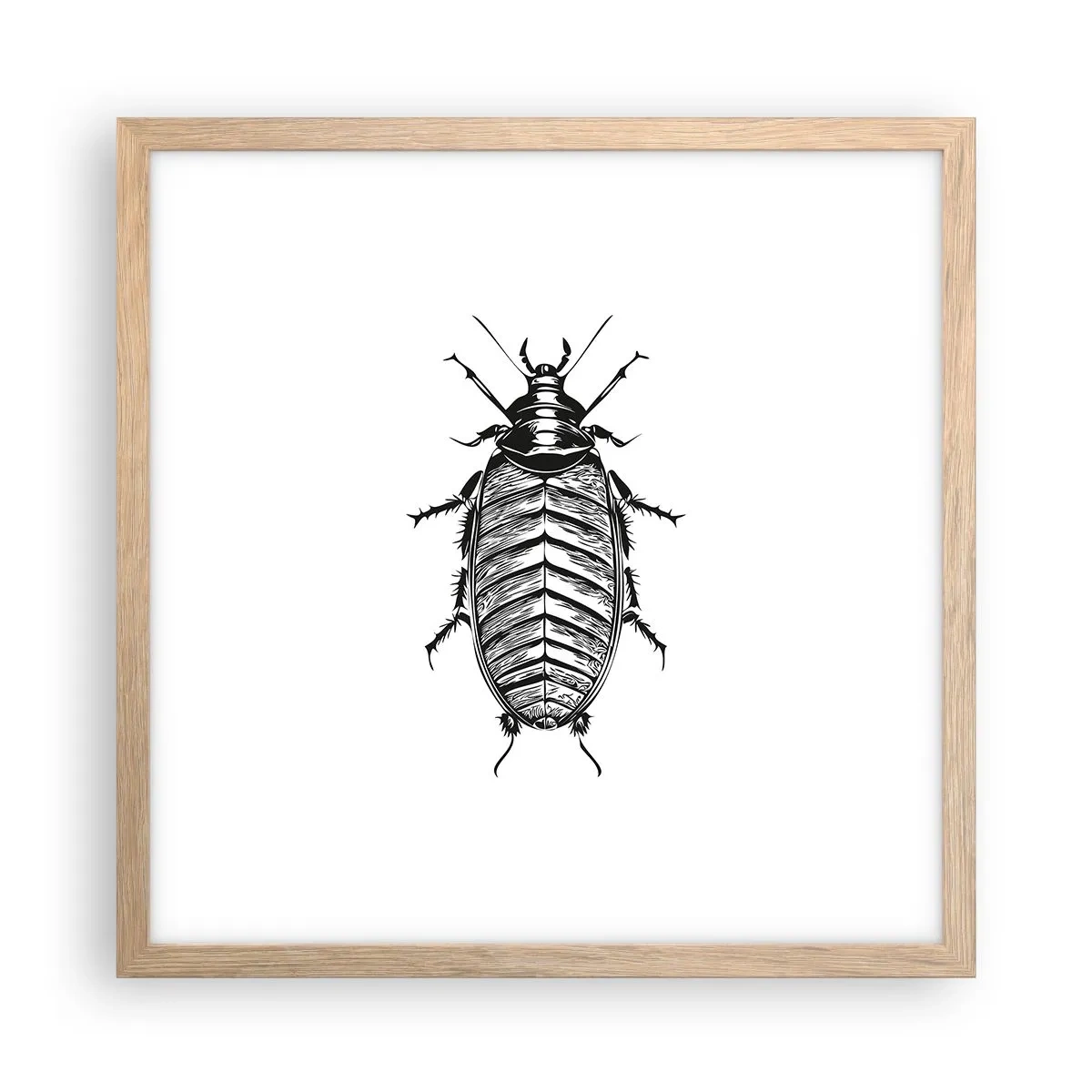 Poster in light oak frame - What a Specimen - 40x40 cm