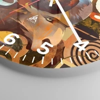 Clock face with numbers