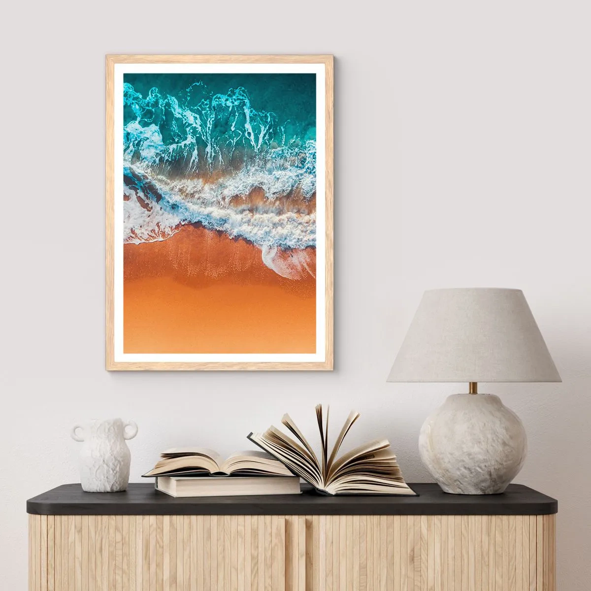 Poster in light oak frame - Always in a Couple - 70x100 cm