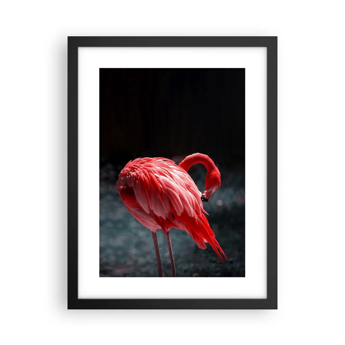 Poster in black frame - Crimson Poem of Nature - 30x40 cm