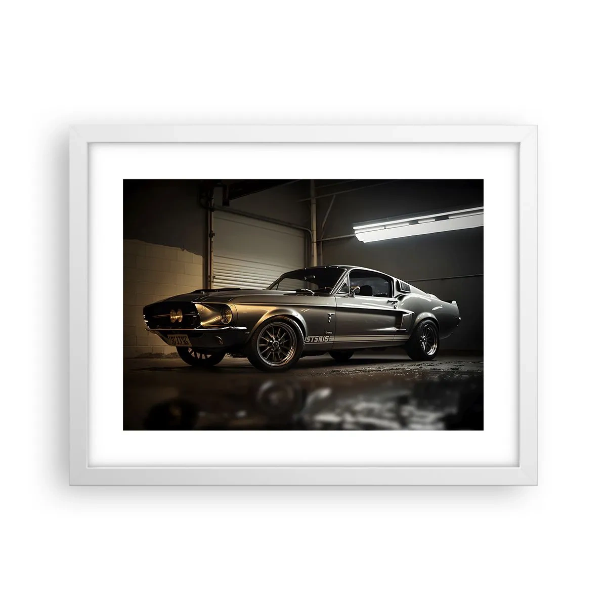 Poster in white frmae - Back to the Future - 40x30 cm