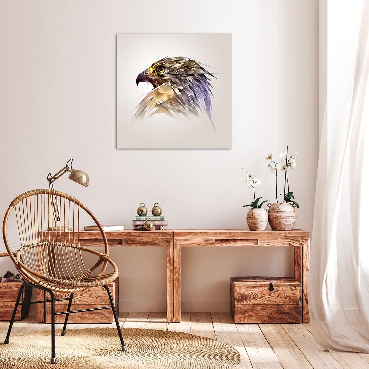 Canvas picture - Portrait of a Warrior - 60x60 cm