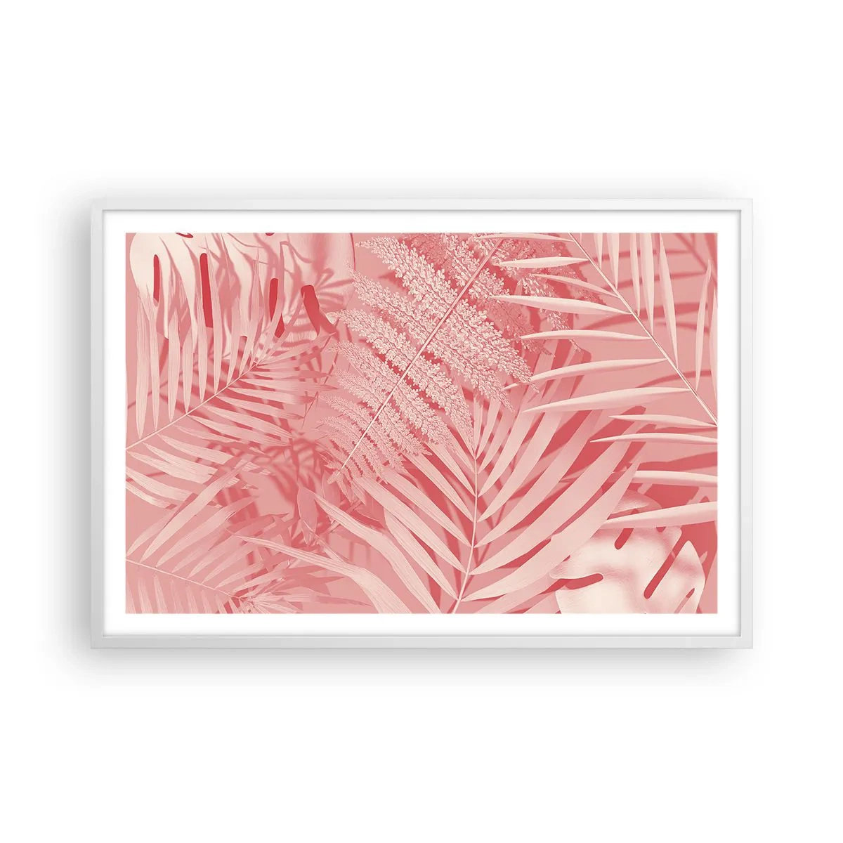 Poster in white frmae - Pink Concept - 91x61 cm