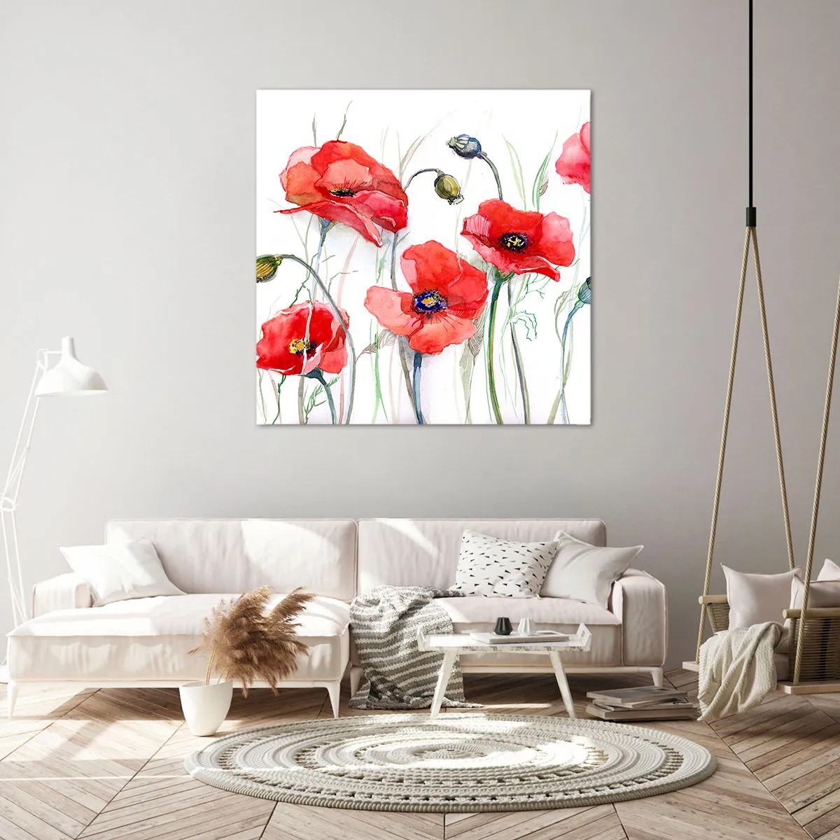 Canvas picture - Polish Flowers - 30x30 cm