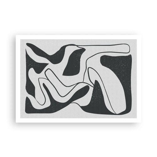Poster - Abstract Fun in a Maze - 100x70 cm