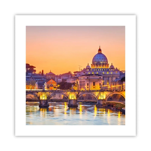 Poster - Twilight over Eternal City - 40x40 cm