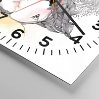 Clock face with numbers