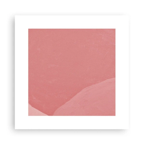 Poster - Organic Composition In Pink - 30x30 cm