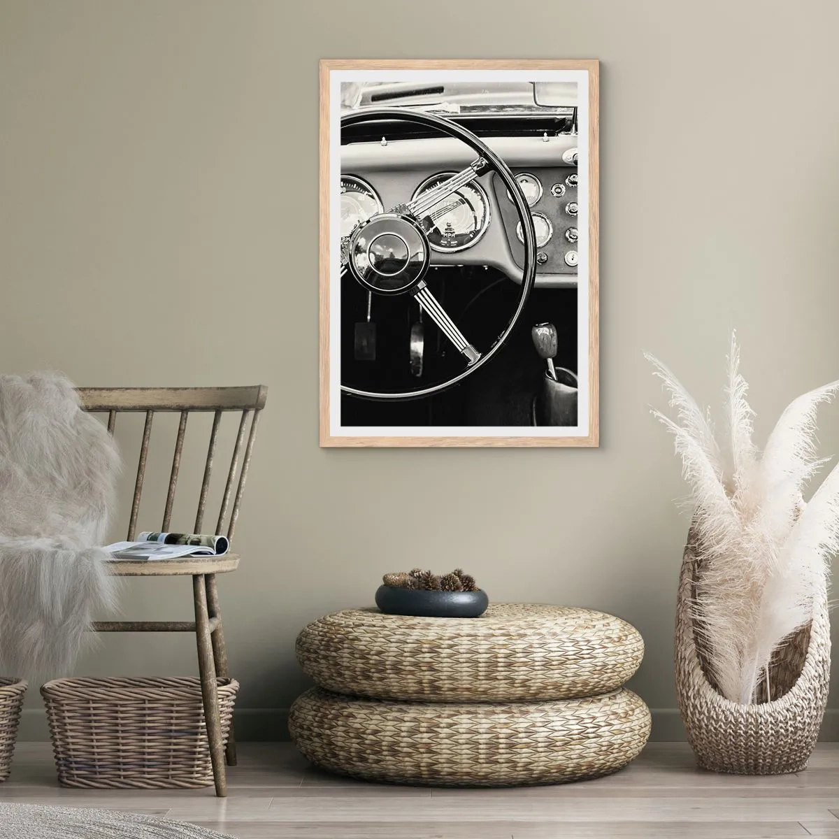 Poster in light oak frame - Collector's Dream - 50x70 cm