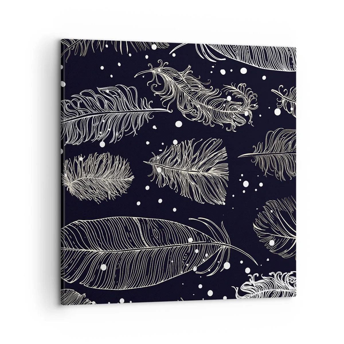 Canvas picture - Feathery Lace - 50x50 cm