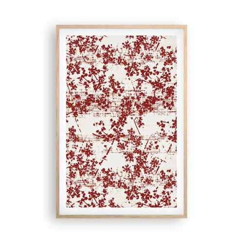 Poster in light oak frame - Like Old-fashioned Percale - 61x91 cm