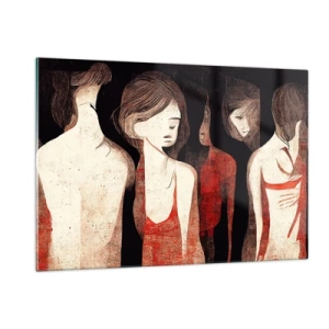 Glass picture - Madonnas from Darkness - 120x80 cm