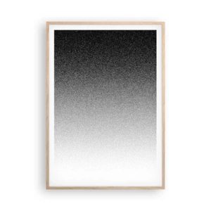 Poster in light oak frame - Towards Light - 70x100 cm