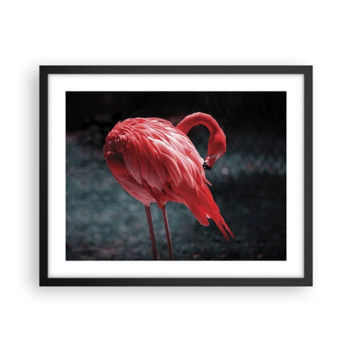 Poster in black frame - Crimson Poem of Nature - 50x40 cm