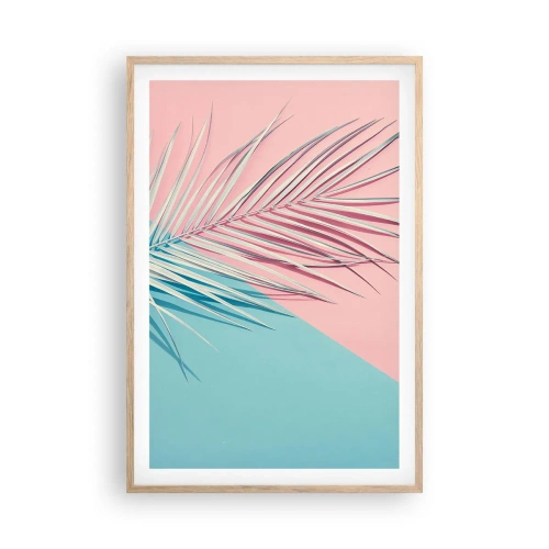 Poster in light oak frame - Tropical impression - 61x91 cm