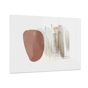 Glass picture - Abstract Colonnade - 100x70 cm