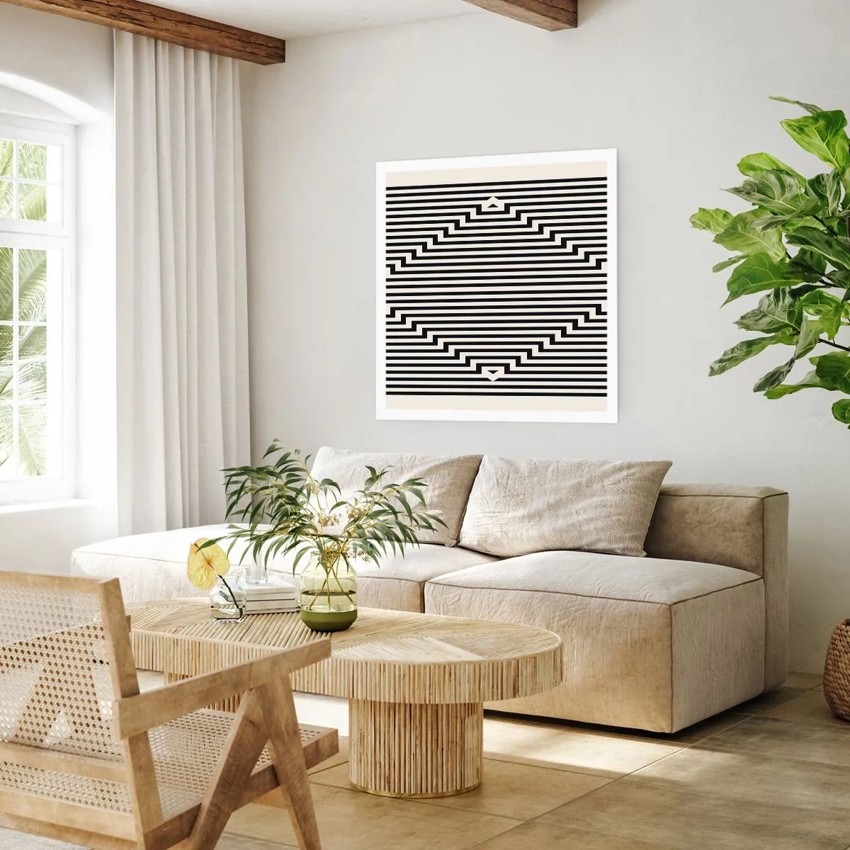 Poster - Geometrical Illusion - 40x40 cm