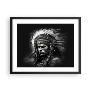 Poster in black frame - Chief and Warrior - 50x40 cm
