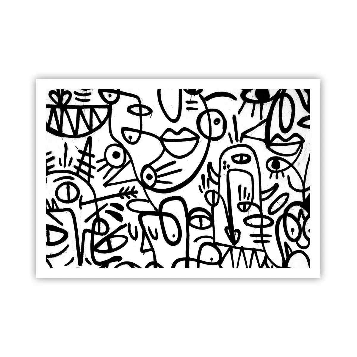 Poster - Faces and Mirages - 100x70 cm