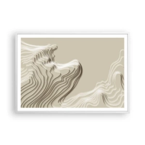 Poster in white frmae - Topography of Art. - 100x70 cm