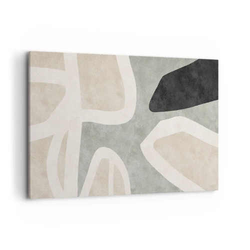 Canvas picture - Composition with a Black Motif - 120x80 cm