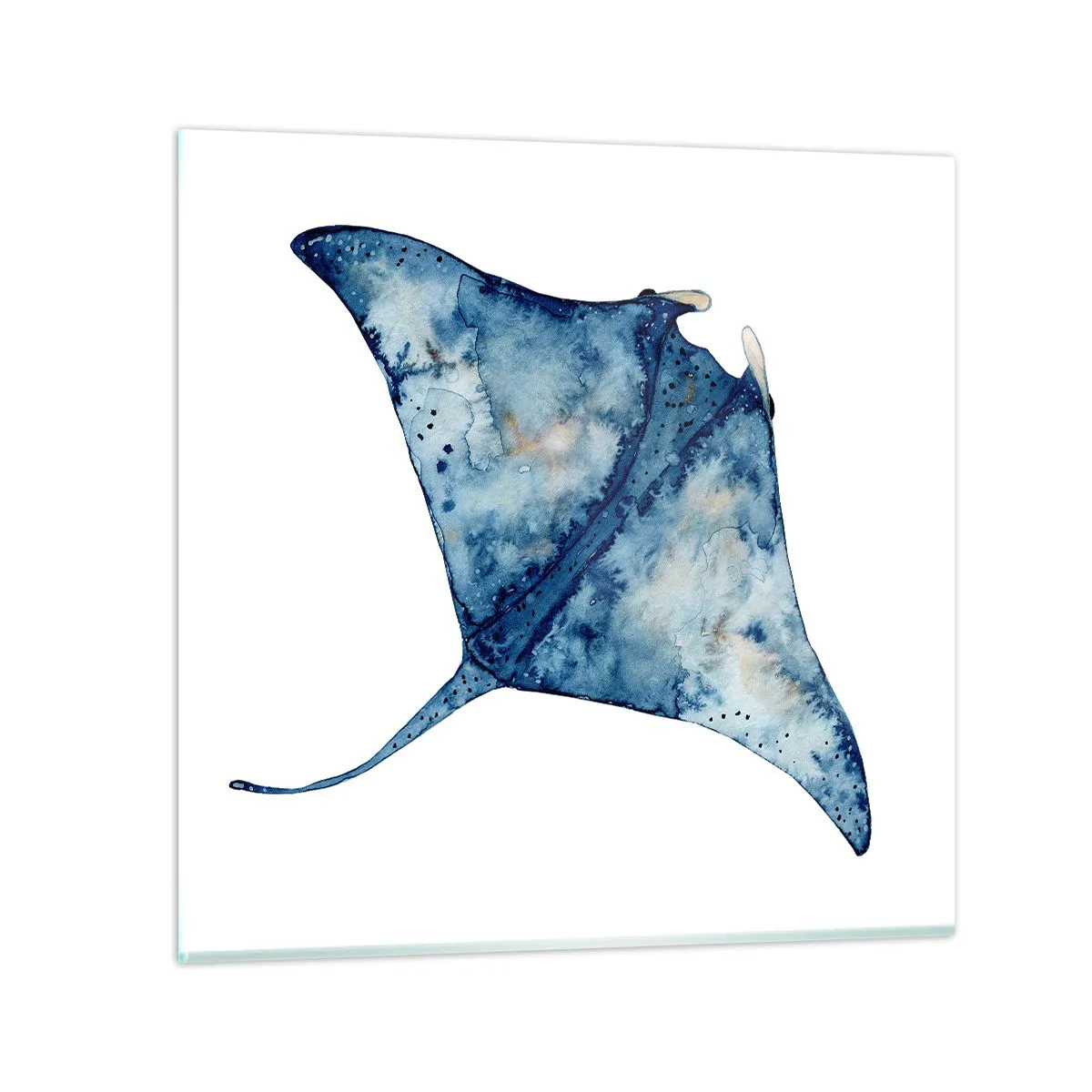 Glass picture - Life In Blue - 30x30 cm