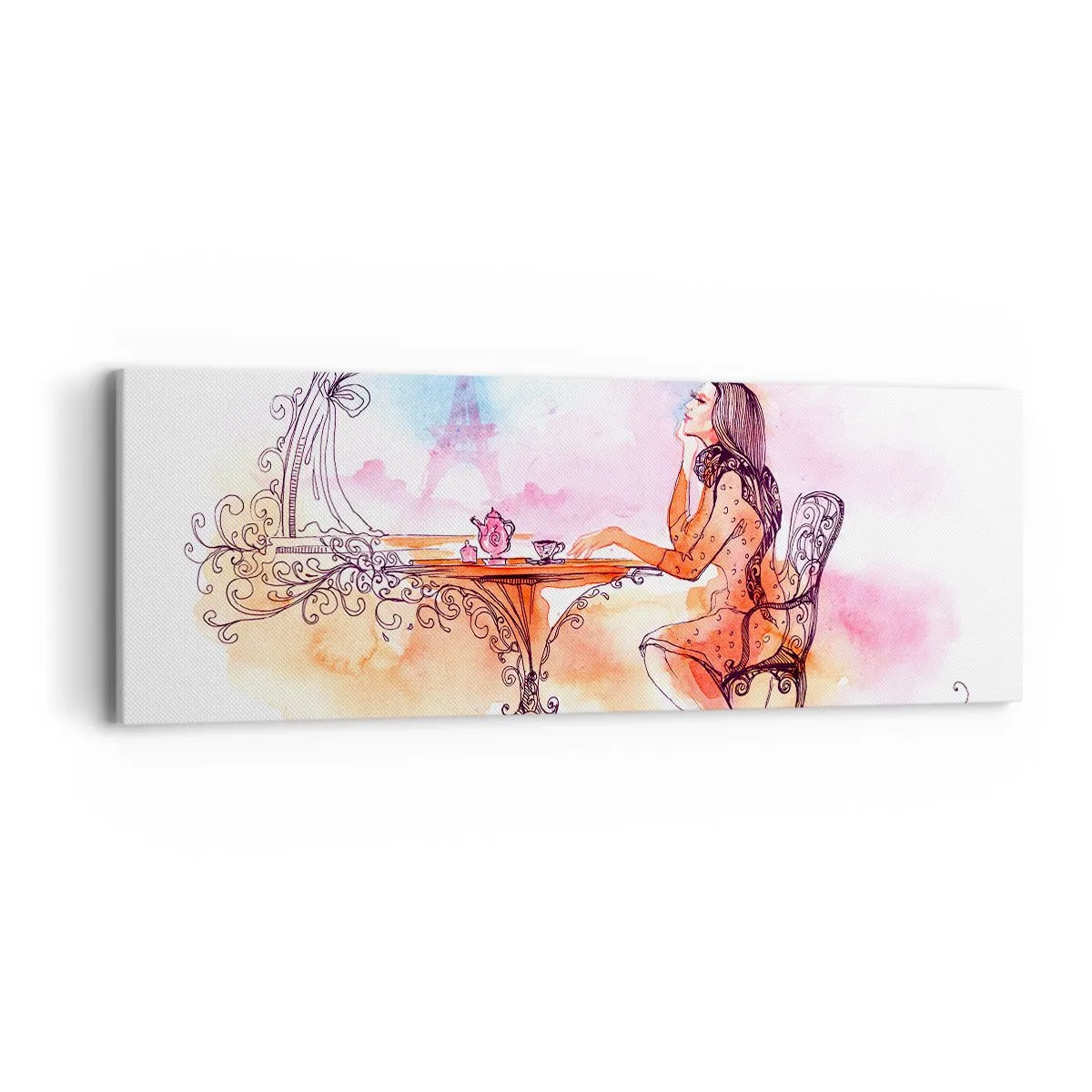 Canvas picture - Parisian Chic - 90x30 cm