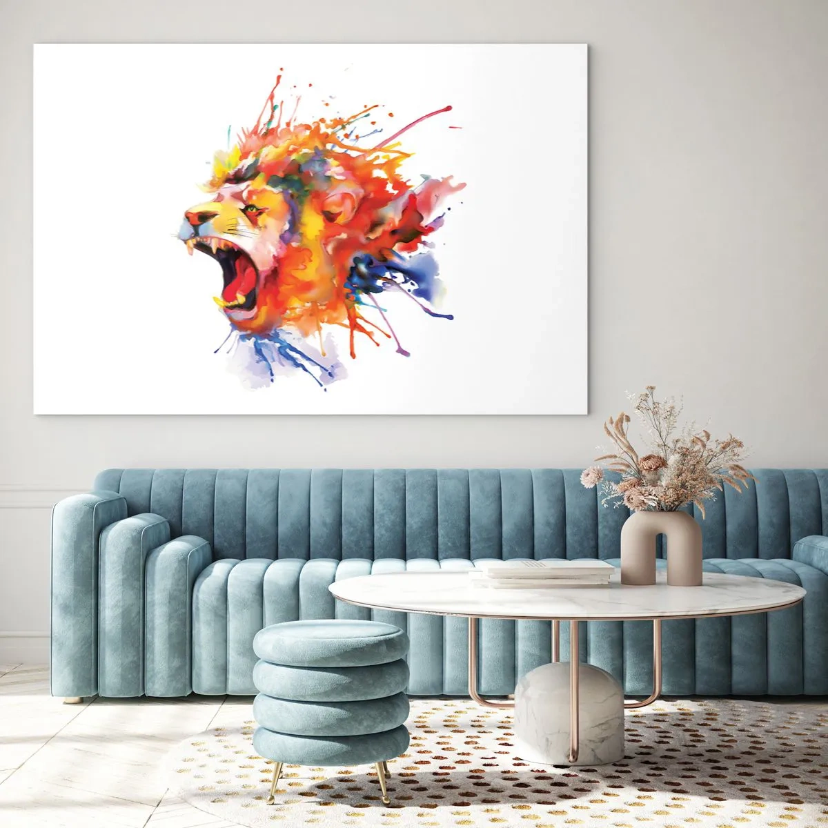 Glass picture - Explosion of Wrath - 100x70 cm