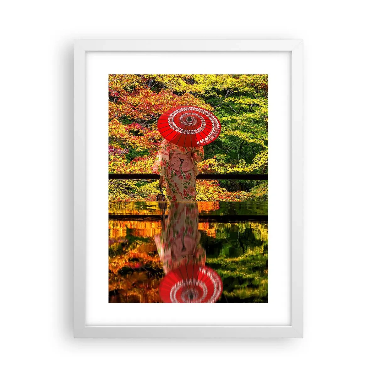 Poster in white frmae - In a Temple of Nature - 30x40 cm